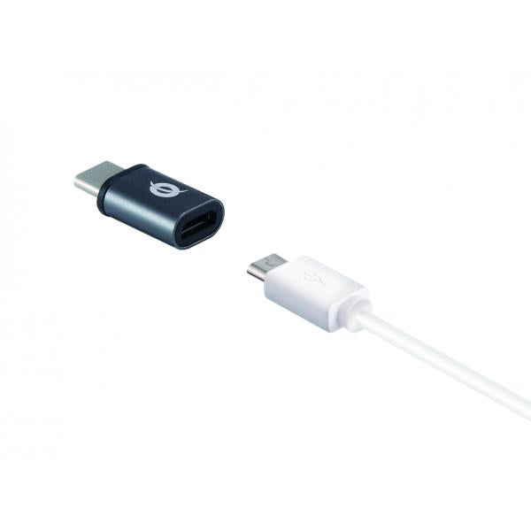 Concepttronic DONN05G USB-C na micro USB OTG adaptér 3-pack, USB 2.0 typu-C micro, samčí žena, BL