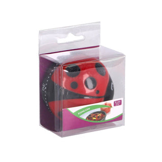 Patisse temporizador de cozinha joaninha 6 cm preto vermelho