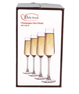 Deeglech doheem Schampes Glas Set vun 4 | 6 Stéck