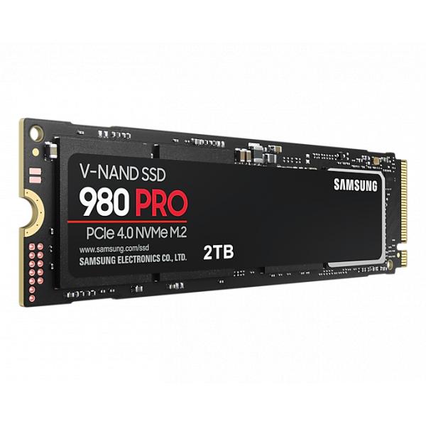 Samsung MZ-V8P2T0BW 980 Pro SSD, 2000 GB, M.2 NVME, PCIE 4.0, 7000 5100 MB S, 100 000 IOPS