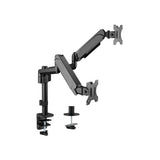 Equip equip 650133 17 -32 dual monitor desk mount bracket, clamp, 18 kg, 17 32 , 100 x 100 mm, black