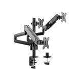 Equip equip 650134 17 -27 triple monitor desk mount bracket, clamp, 21 kg, 75 x 75 mm, 100 x 100 mm