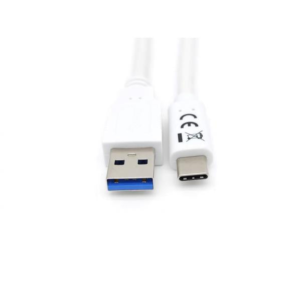 Utstyr 128363 USB 3.2 Gen 1 Type-C til en kabel, USB 3.2 Gen 1, 5000 Mbit S, M M, 1 M, White