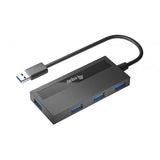 Equip equip 128956 4-port usb 3.0 hub with usb-c adapter, usb 3.2 gen 1 type-a, 5000 mbit s, black