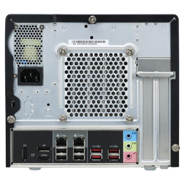 Shuttle shuttle sh570r8 black xpc slim cube pc barebone, 13l sized, lga1200, 4x ddr4, dimm, wi-fi 5, 500 w