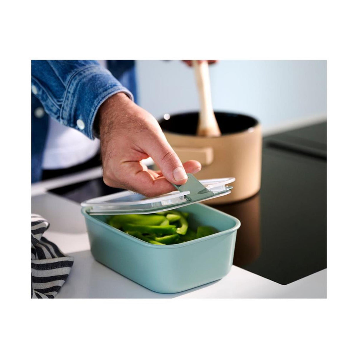 Mepal fresh food container easyclip 2250ml white