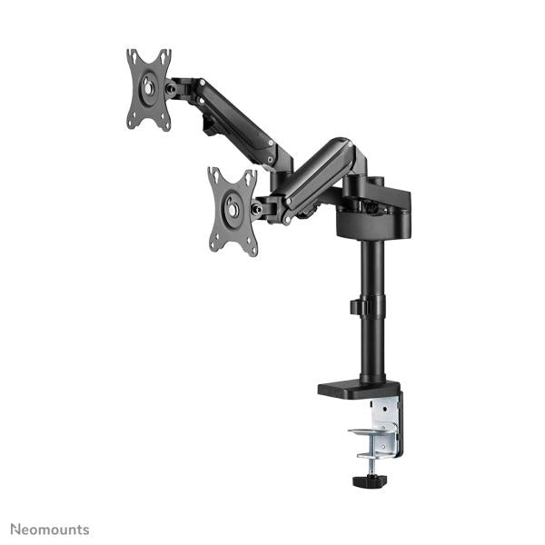 Neomounts Neomounts DS70-750BL2Desk Pole Mount, Clamp Gommet, Duall-Mount, 17 27 tum