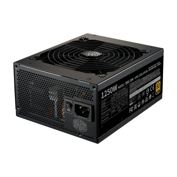 Cooler Master MPA-C501-afcg-EU mwe Gold V2, Atx, 1250w, RTX prett, modulär, 140m, 140m, schwaarz, schwaarz, schwaarz