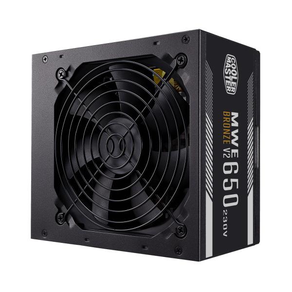 Chłodnica mistrz MPE-6501-AABW-BEU MWE 650 BRONZE V2, ATX, 650 W, DC-to-DC + LLC, 88%, 120 mm, czarny