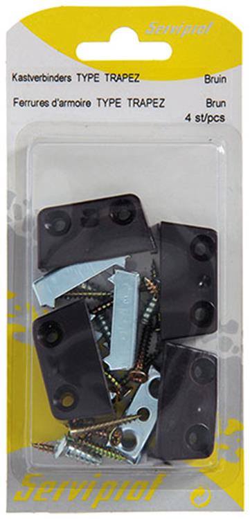 Mack 1013470 - 4-Panel Connectors Trapezoidal Brown | 5 pieces