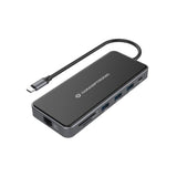 ConceptTronic Donn15G 12-i-1 dockningsstation, USB 3.2 Gen 1, Type-C, 100 W, HDMI, VGA, (Micro) SD