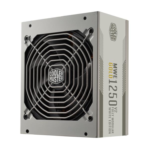 Kjøligere master MPE-C501-AFCAG-3GEU MWE Gold 1250 V2 White, ATX3.0, 1250W, 90%, 140mm, 3x PCIe 6+2