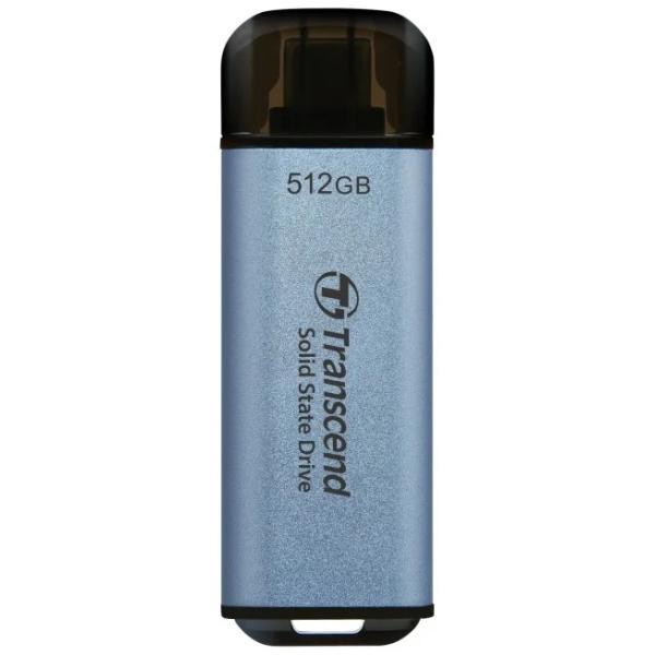 Transcend ts1tesd300c esd300c external ssd, 1tb, usb type-c, 10 gbps, 1050 950 mb s, blue