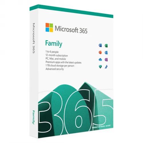 Microsoft 6GQ-01897 Office 365 Family, 6 Usuario, 1 años Licencia: Publicador, Acceso+ Reino Unido