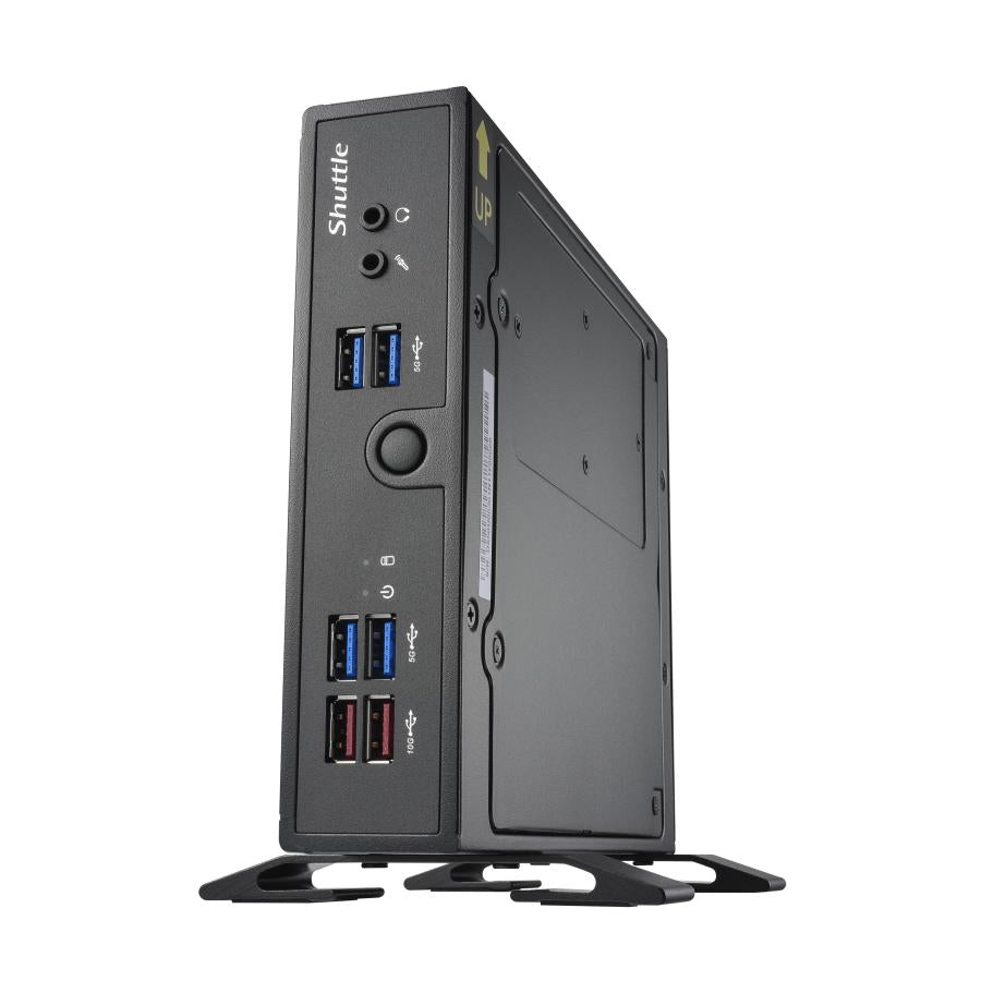 Shuttle shuttle ds50u xpc slim barebone pc, intel celeron 7305, ddr5, 2.5gbit + 1gbit, fanless, 24 7, 90 w