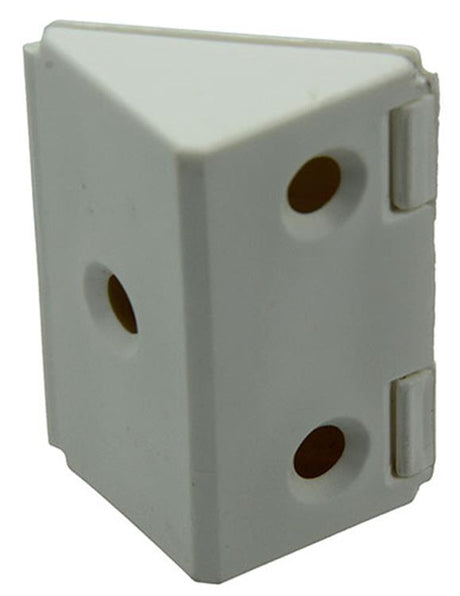 Mack 1013642 - 4 corner connectors wide white | 5 pieces