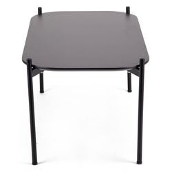 Reception table Paperflow Wave lacquered MDF black