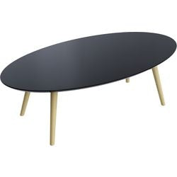 Reception counter paperflow scandi lacquered mdf black