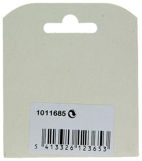 Mack 1011685 - 2 mini galvanized tie-down rings 14x16mm | 10 pieces