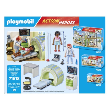 Akční hrdinové Playmobil MRI s pacientem - 71619