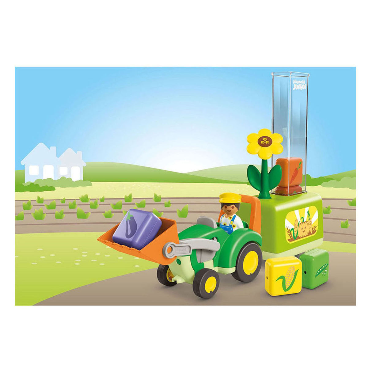 Playmobil junior: tractor with nice planter - 71773
