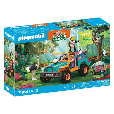 Playmobil animaux amis véhicule tout terrain coloré - 71855