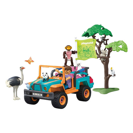 Playmobil animaux amis véhicule tout terrain coloré - 71855