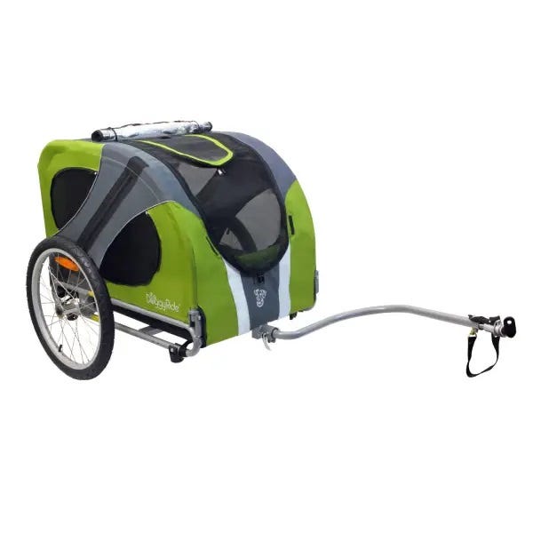 Abi doggyride bicycle trailer novel20 dog cart green (incl. belt set)