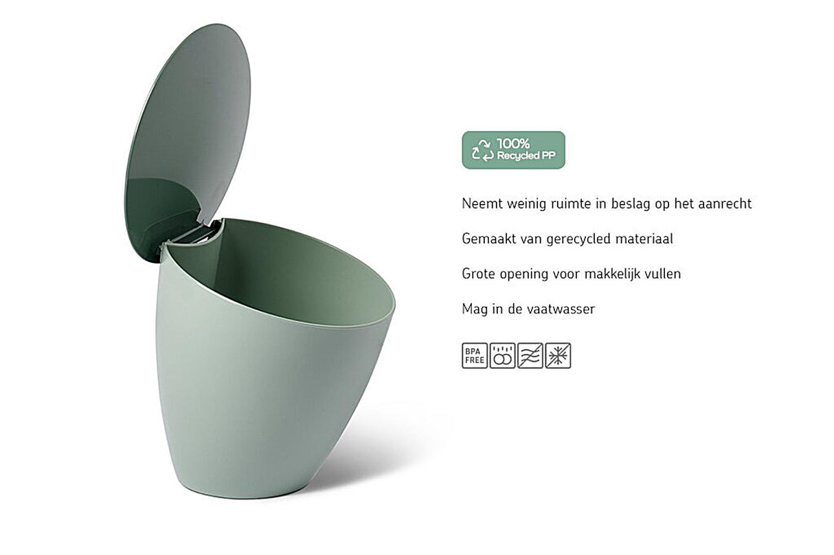 Mepal waste bin calypso nordic sage