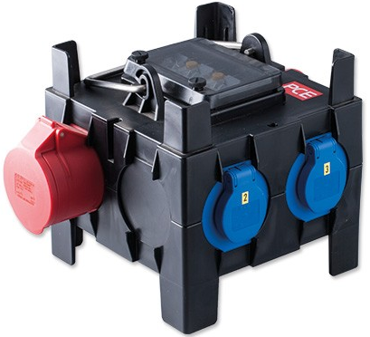 Keraf distribution box 3x16a 3x230v + loop 1x32a 5p 400v
