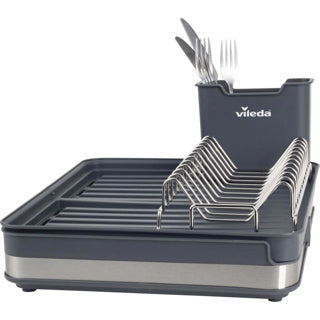 Vileda Extendable Dish Drainer 36.5-51.5x30x13.1 cm Anthracite Silver