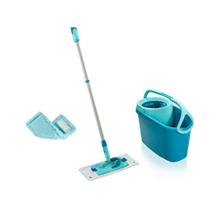 Leifheit clean twist floor mop with Velcro ergo - 33 cm mop set complete + static cloth
