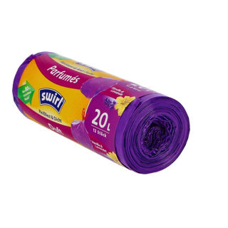 Swirl pedal bin bag stahovací šňůrka parfémovaná 20l 12 kusů
