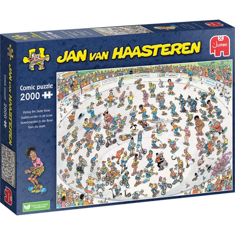 Jan van Haasteren sestavljanka - rolkanje v skledi, 2000 kos.