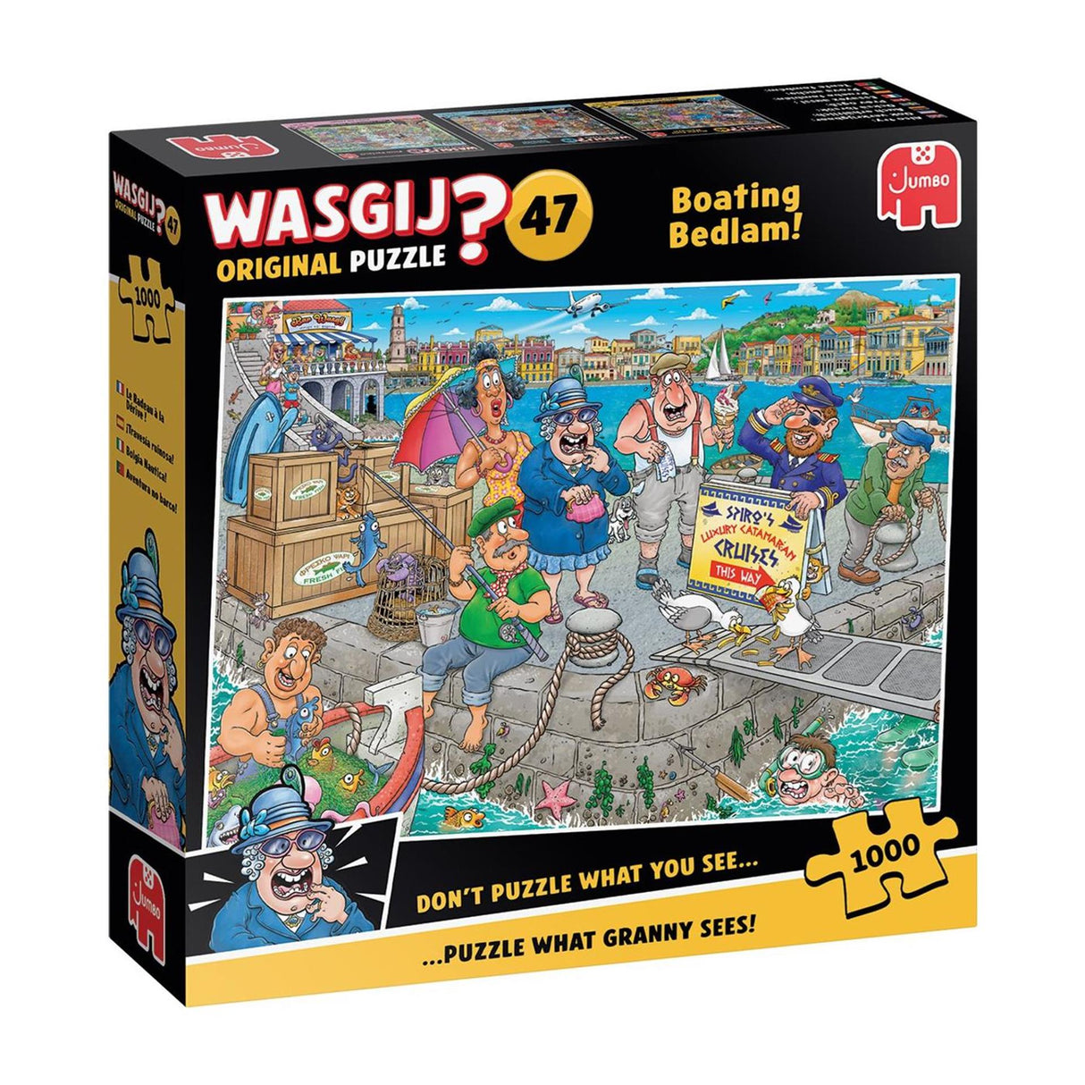 Puzzle Jumbo Wasgij Original 47 - do łodzi! - 1000 szt.