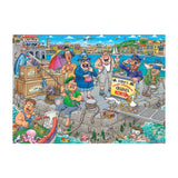 Puzzle Jumbo Wasgij Original 47 - do łodzi! - 1000 szt.