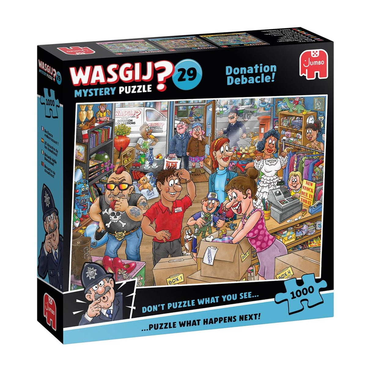Jumbo wasgij mystery 29 - donation debacle! - 1000 pcs.