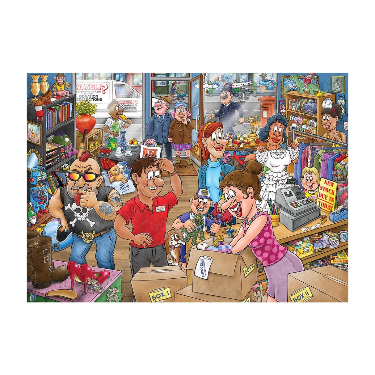 Jumbo wasgij mystery 29 - donation debacle! - 1000 pcs.