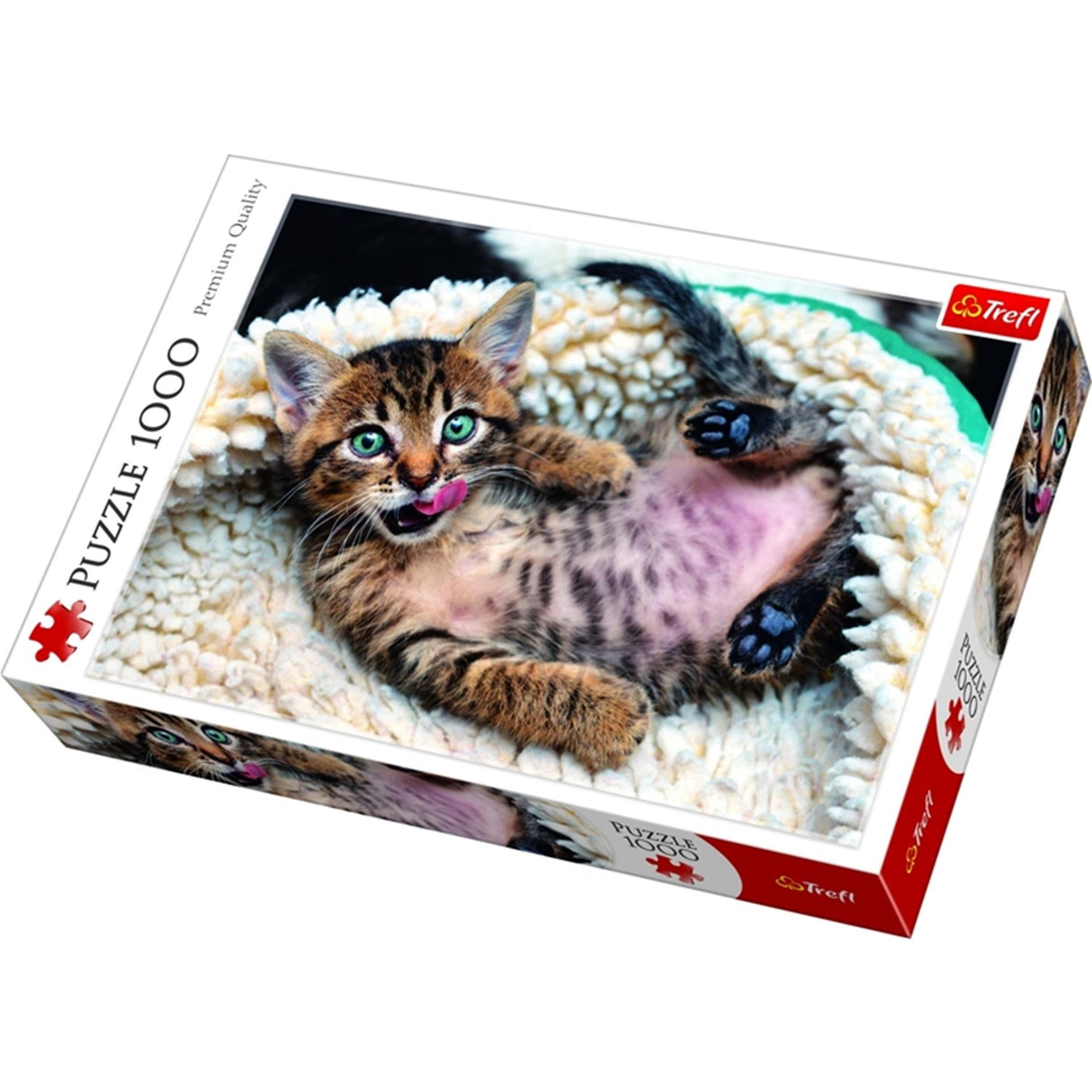 Puzzle 1000 pcs - happy kitten