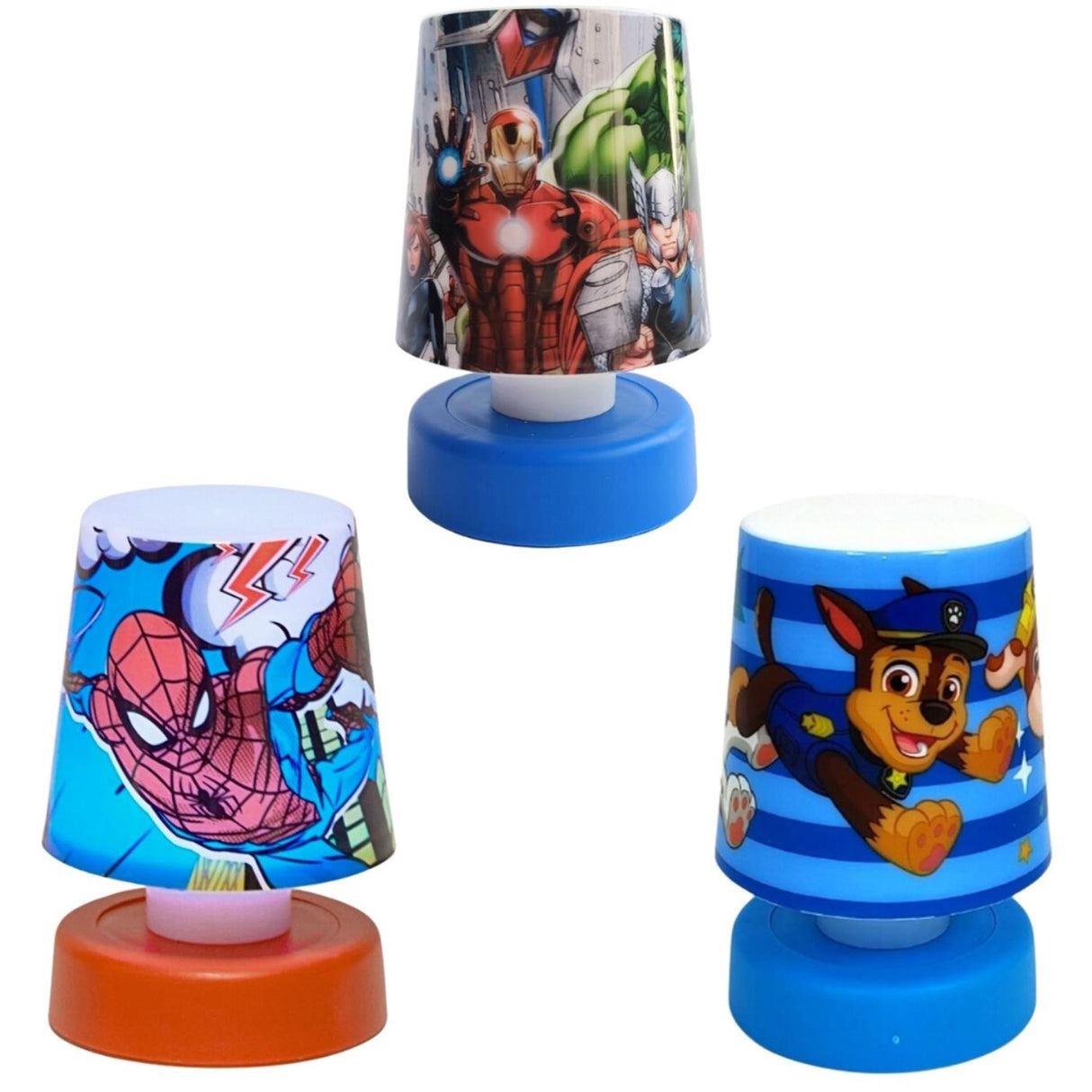 Licensed push light on battery 11cm