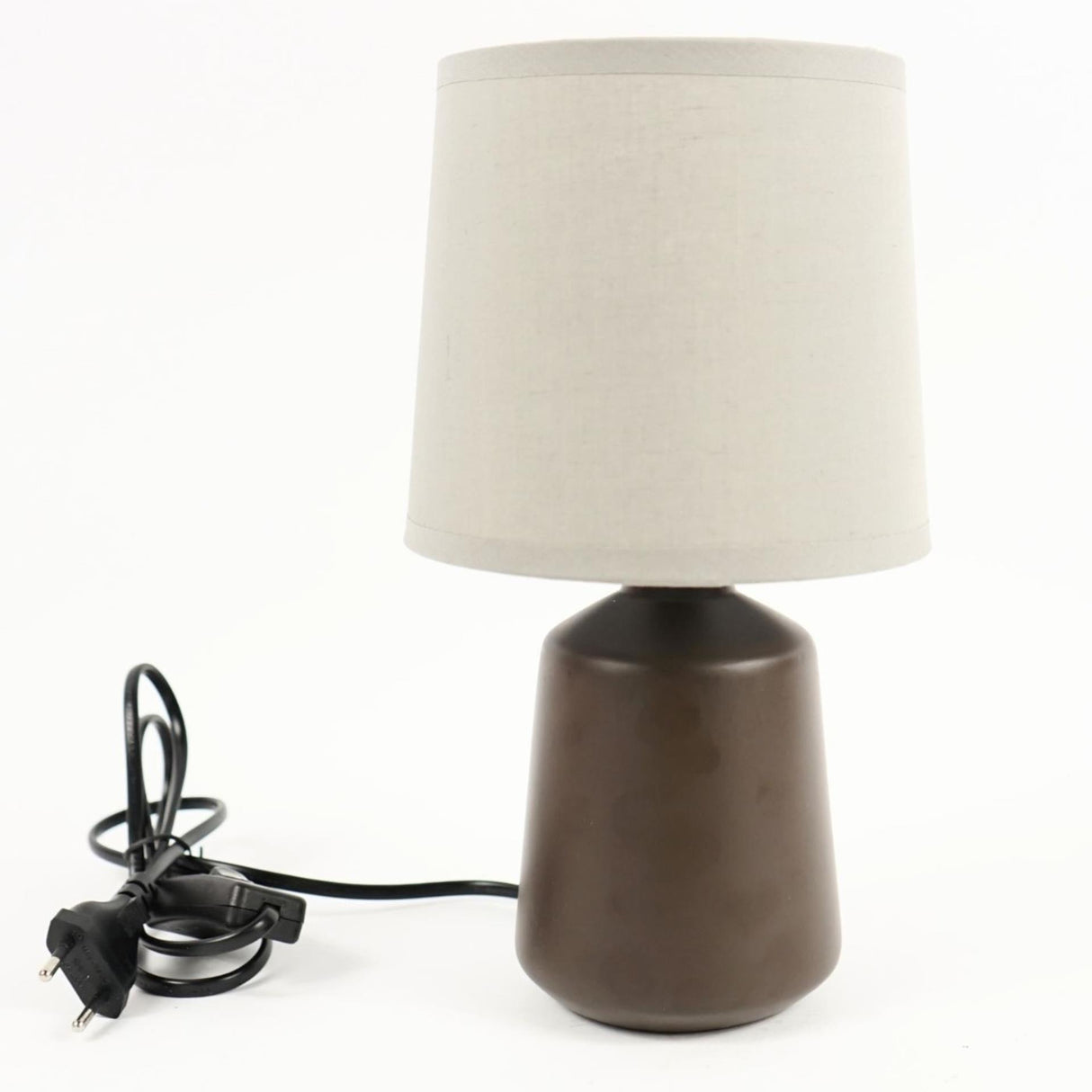 Table lamp ceramic brown 27cm