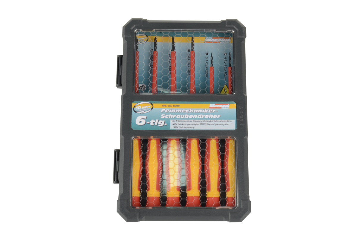 Brüder Mannesmann Precision VDE Screwdriver Set 6pc (Hobby) - 11218