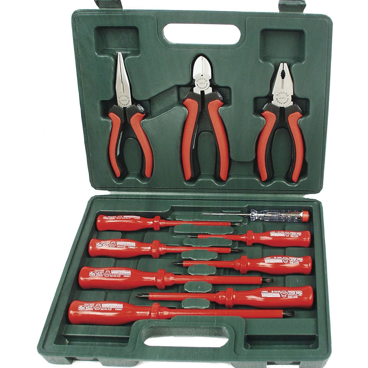 Brüder Mannesmann Screwdriver and Plier Set Electro (Hobby) - 11240