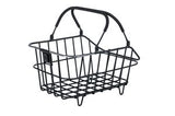 Basil Cento Alu Multi System Nordlicht - Bicycle basket - On the back - Black