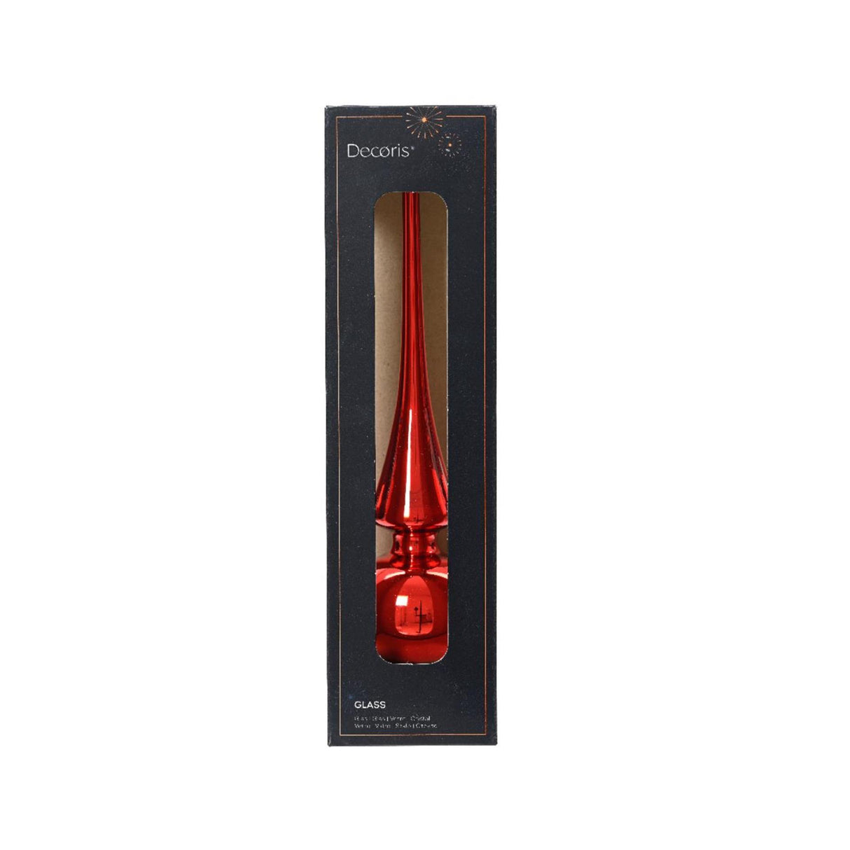 Decoris peak glasblank julröd 26cm
