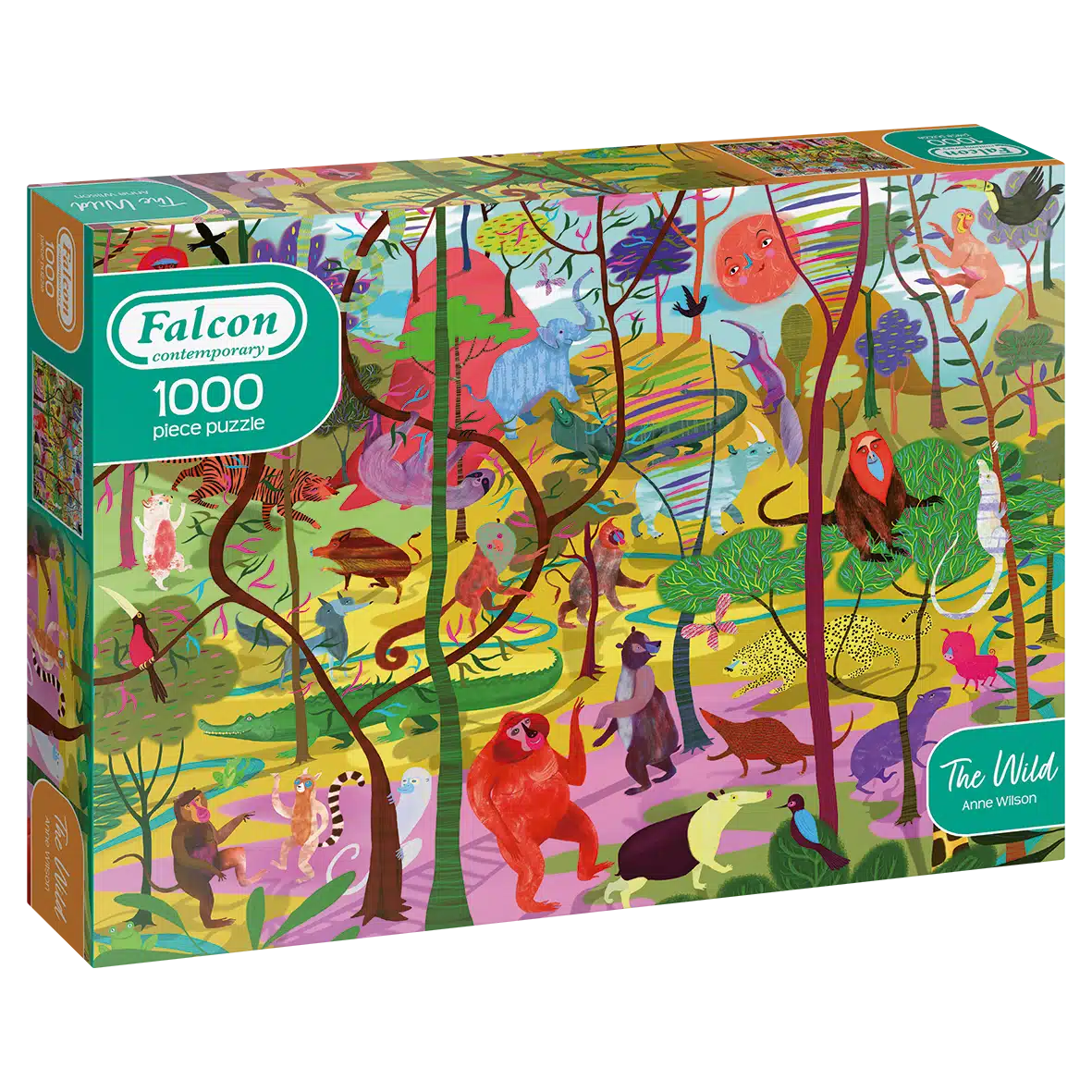 Jumbo Falcon zäitgenëssesch Puzzel - d'Wild - 1000 Stécker