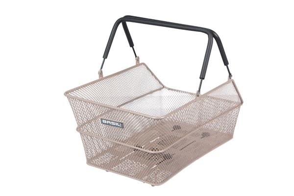 Basil Bicycle Basket Cento Mik 39 x 24 x 13 cm - nahý kovový