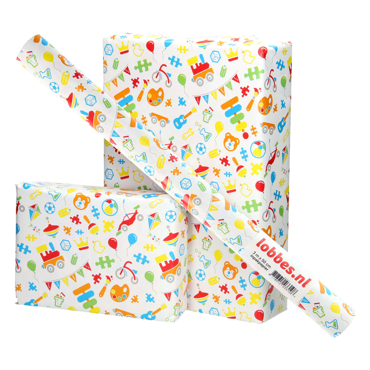 Lobbes Wrappabeier Spillsaachen, 3 mtr