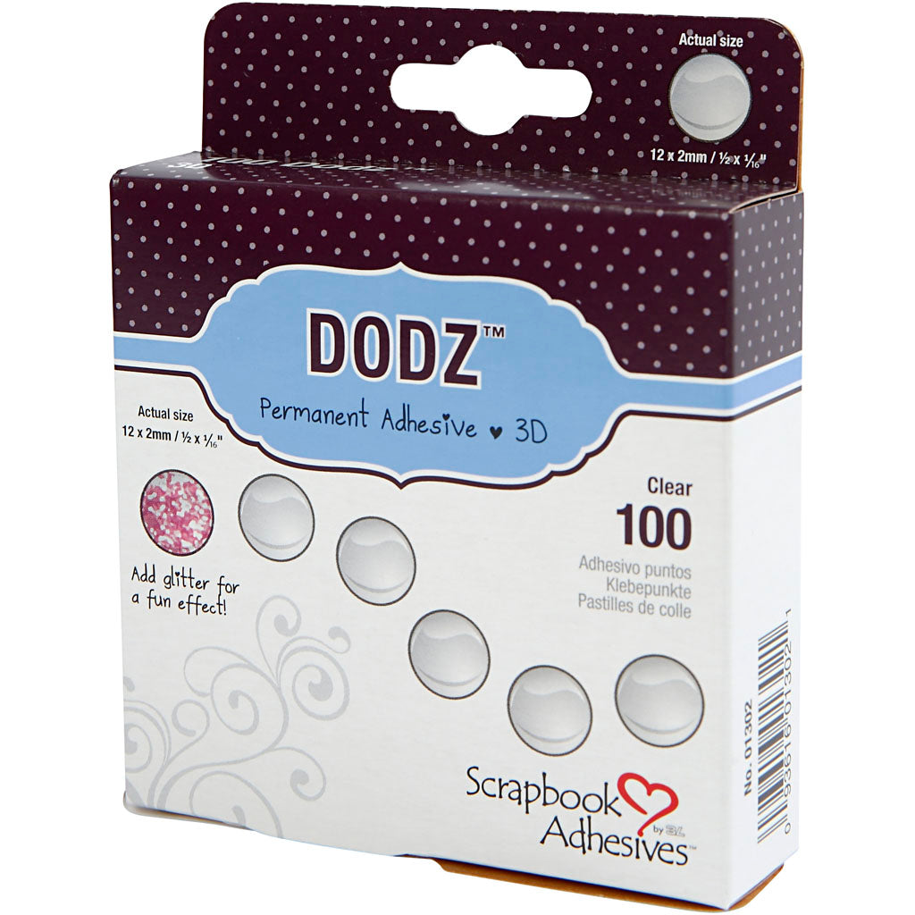 Doz https: www.cchobby.nl -self-adhesive-dots-d-12-mm-thickness-2-mm-100-piece-1-box