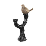 Ptmd candlestick rezza bird black 33cm
